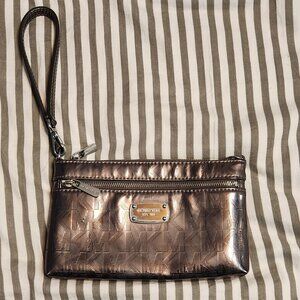 Pewter Michael Kors Wristlet